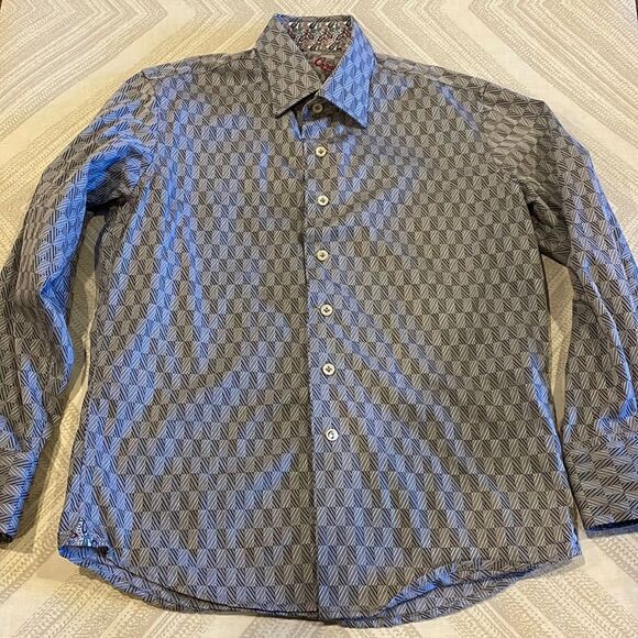 Robert Graham about Grey/Silver Pattern Button Down Shirt - Picture 1 of 7